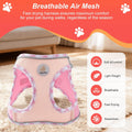 Hipubby Dog Harness Small Sized and Leash Set, No Pull Soft Mesh Puppy Vest, Reflective Breathable Lightweight Pet Harne