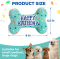 Prime Pets Dog Birthday Toys, Plush Dog Squeaky Toys, Stuffed Puppy Chew Toy for Small Medium Large Dogs, Bone Pet Toy