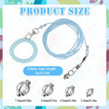 Bird Leash with 4 Different Size Foot Ring, Parrot Flying Rope Elastic Bird Harness Flying Leash Outdoor Training Tracti