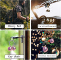 Cat & Dog Collar Bell, Pack of 2, Extra Loud Dog Bell for Pet Tracking & Saving Wildlife, Birds, Durable Iron Split Ring