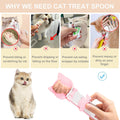 PETPAWLOVELY-Cat&Dog Food Can Covers Lids,Silicone Cat Food Spatula or Can Opener,Cat Treat Spoon.Multi-Function Cat Tre