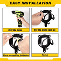 Dunzy 3 Pcs Bridle Hooks Horse Bridle Rack, Black