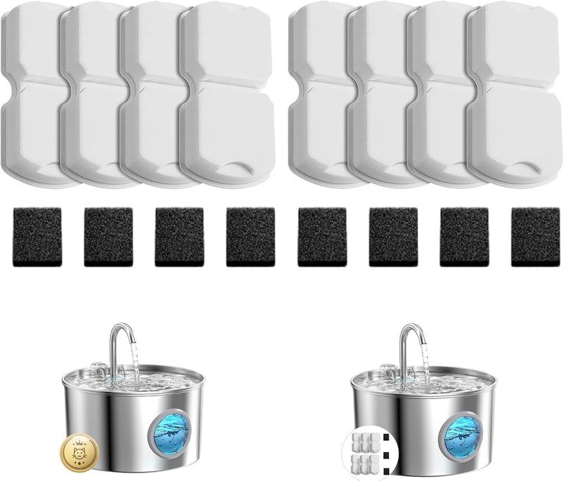 GIOTOHUN Cat Water Fountain Filter Replacement: 16 Cat Fountain Filter