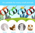 4 Sets Adjustable Bunny Rabbit Harness and Leash Set Small Pet Cute Vest Harness Leash Ferret Harness Guinea Pig Harness