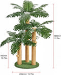 LEMONDA 31.5Inch Cat Scratching Post,Cat Scratcher Tree with 3 Scratching Poles & 2 Interactive Dangling Balls,Cats Scratching Posts for Indoor Kitten & Adult Cats