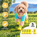 Ultra Soft Waterproof & Dirt-Resistant Yellow Dog Boots by Quality Life Hack (Plus One Free) - Size