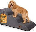 Aodisman 3-Step Dog Stairs for Small Dogs, 16" H Pet Stairs for Couch & Bed