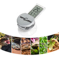 REPTI ZOO Reptile Thermometer Hygrometer with Suction Cup, Digital Thermometer Hygrometer for Reptile Rearing Box Terrar