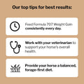 Formula 707 Weight Gain Crumble for Horses, 7 lb – Calorie-Rich Support