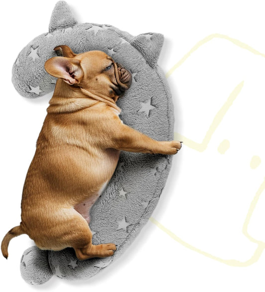 Dog Calming Pillow, Glow in The Dark Dog Put Head on, Soft Question Mark Pillows for Dogs, Kids, Adults, Washable Dog Be