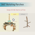 360° Rotating Bird Perch Toy for Small Birds, 1 Pack
