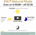 hygger 18W 24/7 Lighting Aquarium LED Light, Sunrise-Daylight-Moonlight Mode and DIY Mode, Adjustable Timer Adjustable B