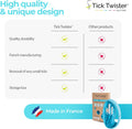 Tick Twister Tick Remover for Dogs and Human - Made in France - Tick Puller for Humans and Dogs - 3 Different Sizes - Do