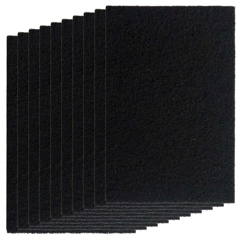 KUILONGT Double Thickness 10 Pack Cat Litter Box Charcoal Filters, 6.4 x 4.5Inches Replacement Odor Control Air Filters for Cat Litter Box(VN Filters)