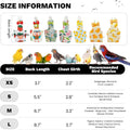 QBLEEV Bird Diapers, Reusable Cockatiel Flight Suit with Adjustable Straps