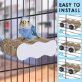 KATUMO Bird Perch Conure Cage Stand Parakeet Shredder Foraging Toys Cockatiel Platform for Small Parrots Conure Cockatiel Lovebird Parrotlet Finch