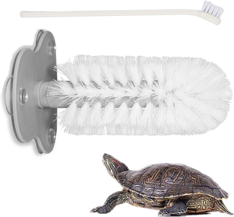 2 Pack Turtle Brush with Suction Cup, Tortoise Shell Cleaner Scratch Tool