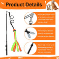 SYOOY Flirt Pole for Dogs, Interactive Dog Toys Teaser Wand Play Pole with Fleece Rope Lure Chewing Toy for Small Medium Large Dogs Puppy Outdoor Exercise & Training