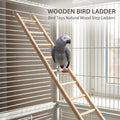 3 Pcs Bird Ladder, Wooden Bird Cage Ladder Bird-Ladder for Cage Climbing Ladders for Parakeets Parrots Cockatoo(4, 6, 8 