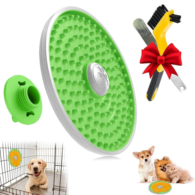 Lalolee Lick Mat for Dogs Crate, Dog Lick Pads Slow Feeder, Lick Pad Crate Training Toy Crate Lick Plate, Very Suitable Peanut Butter, Treats Yogurt, Bolognese, for Boredom Relief Licking Pad