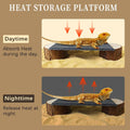 Bearded Dragon Basking Platform,Natural Slate Reptile Basking Rock,L