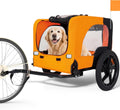 Yafylly Dog Bike Trailer for Small to Medium Dogs, Foldable Pet Carrier for Dogs with 16 Inch Wheels, Universal Hitch, B