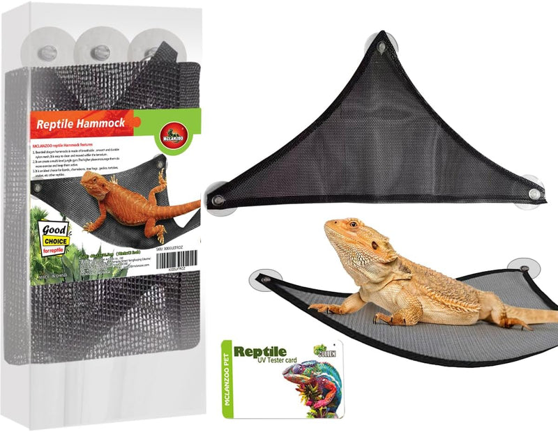 Bearded Dragon Hammock Reptile Hammock for Axolotl,Geckos,Lizards,Breathable Mesh Bearded Dragon Tank Accessories for Sn