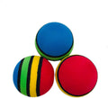 PET SHOW 15pcs 1.4" Interactive Cat Toy Balls for Indoor Cats Colorful Rainbow Soft Foam Kitten Toys Ball for Small Dogs