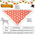 ADOGGYGO Halloween Dog Bandanas, 2 Pack Ghost Pumpkin Dog Scarf