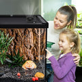 Reptile Ventilation Fan, Auto Temperature/Thermometer Control LED Digital Humidity Gauge, °C/°F Switchable Dehumidifier 