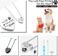 Yinkin 2 Pcs Pet Cremation Jewelry for Ashes Urn Necklace