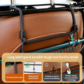 Hosile Dog Barrier for SUV, Truck, Hatchback, Sedan, Sturdy Metal Tubing Dog Car Barrier Adjusts with Vehicle Seat Tilt, Easy Installation with Elastic 6 Ropes & Steel Hooks for a Firm