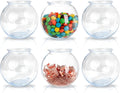Small Plastic Fish Bowls for Drinks, 16 oz Mini Centerpiece Dishes, 6 Pack
