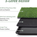 ondware Dog Grass Pad with Tray, 30 x 20 in, 2 Replacement Pads Included