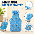 9 Pcs Reusable Bird Diaper Flight Suit with Leash Diaper Pads (S)