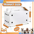 6 Pack Cardboard Pet Carrier,17.5 x 8.66 x 12.2 Inches,Small Animal