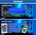 LED Aquarium Light with IP68 Waterproof and Memory Function Submersible Fish Tank Light with Remote and 16 Colors 7.5 In