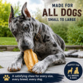 Nature’s Own Not-Rawhide Smoked Cow Ears for Dogs | Made in USA | Long Lasting Smoky Flavored Dog Chews | Safe Rawhide A