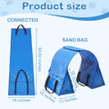 Silipull 2 Set Dog Agility Tunnel Sandbags, Dog Tunnel Weight Bags Heavy-Duty PVC Weatherproof Design, Adjustable for 18"-26" Diameter for Stabilizing and Securing, Blue (Tunnels Not Included)