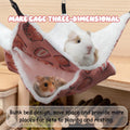 LYART Guinea Pig Rat Ferret Hammock and Warm Bed Small Pet Hideout Tunnel Cave Hanging Bunkbed Hammock Cage Toy for Hams