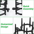 24 Pack Scat Mat for Cats , Cat Spike Deterrent Mats with 20 U-Shaped Stakes, Indoor Outdoor Pet Training Mat for Cats &