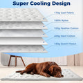 2026 Upgrade Cooling Mat for Dogs, Q-MAX>0.5 Double-Sided Dog Cooling Mat 36"×23" with Ice Cool & Arc-Chill Cool Fiber, Washable Self-Cooling Thicken Waterproof All-Season Dog Crate Pad for Dog & Cat