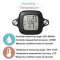 Reptile Temperature and Humidity Monitor Thermometer and Humidity Gauge with Magnetic Mount Digital Hygrometer for Repti