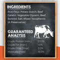 Canine Naturals Beef Chew - Rawhide Free Dog Treats - Made with Real Beef - Poultry Free Recipe - All-Natural and Easily Digestible - 40 Pack of 5 Inch Stick Chews