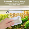Yaubay Aquarium Magnet Glass Cleaner, Magnetic Fish Tank Cleaner with Algae Scraper, Double Sided Cleaning Scrubber Brus