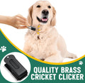 2 Pcs Dog Training Clicker Brass Cricket for Dogs Cats
