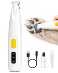 FURBONA Upgraded Dog Paw Trimmer with LED Light, 18 mm Widen Blade, 35 dB Low Noise, LED Display, Fully Waterproof, Rechargeable Clipper for Dogs Cats Trimming Paws, Eyes, Ears, Face, and Rump