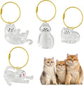 4 Pcs Cat Hair Keepsake Bottles, Pet Hair Memorial Keychain, Portable Cat Memory Keepsake Bottle, Furever Sentimental Pe