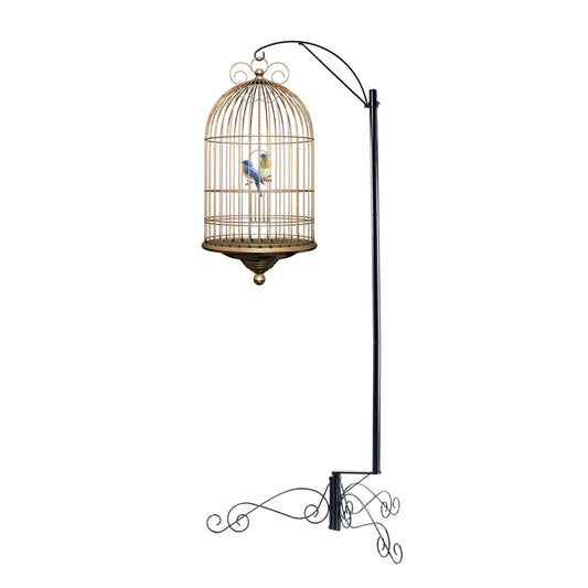 HOHIYA Heavy Duty Shepherd Hook 61 Inch Bird Cage Stand Outdoor Garden for Bird Feeders Hanging Plants Solar Lights & Lanterns Weather-Resistant Black Powder Coated Steel