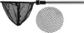 Lpraer Aquarium Fish Net with Extendable Stainless Steel Long Handle Fine Mesh Net for Fish Tank